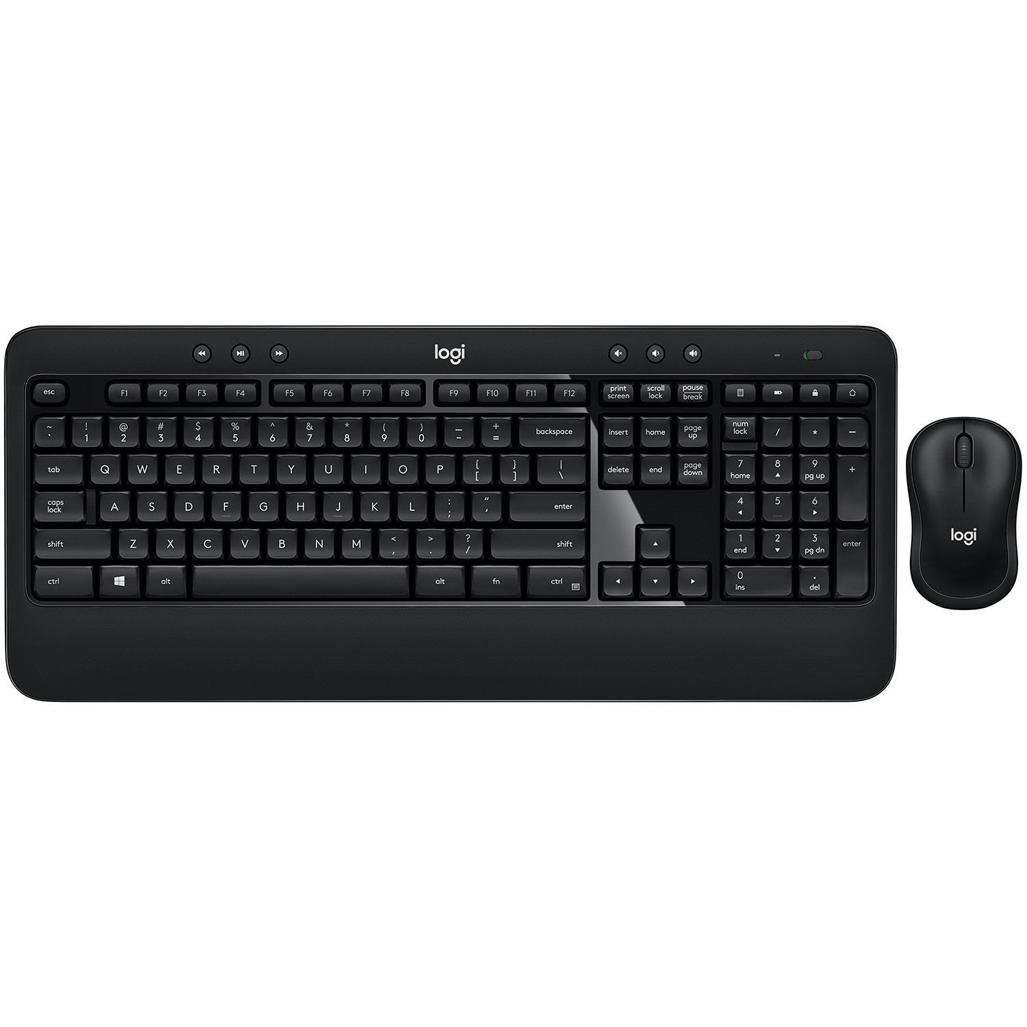 Logitech Advanced Keyboard and Mouse Combo Desktop - Black - Bellso
